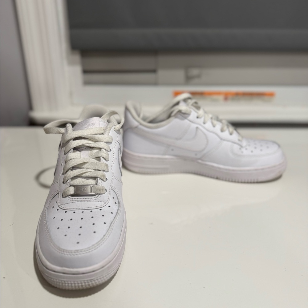 Nike Air Force All-White Low-Top Sneakers